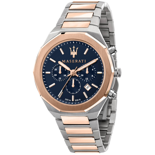 MASERATI Stile Two Tone Stainless Steel Chronograph R8873642002